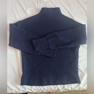 Marled Women’s Mock Turtleneck Deep Blue Knit size XS